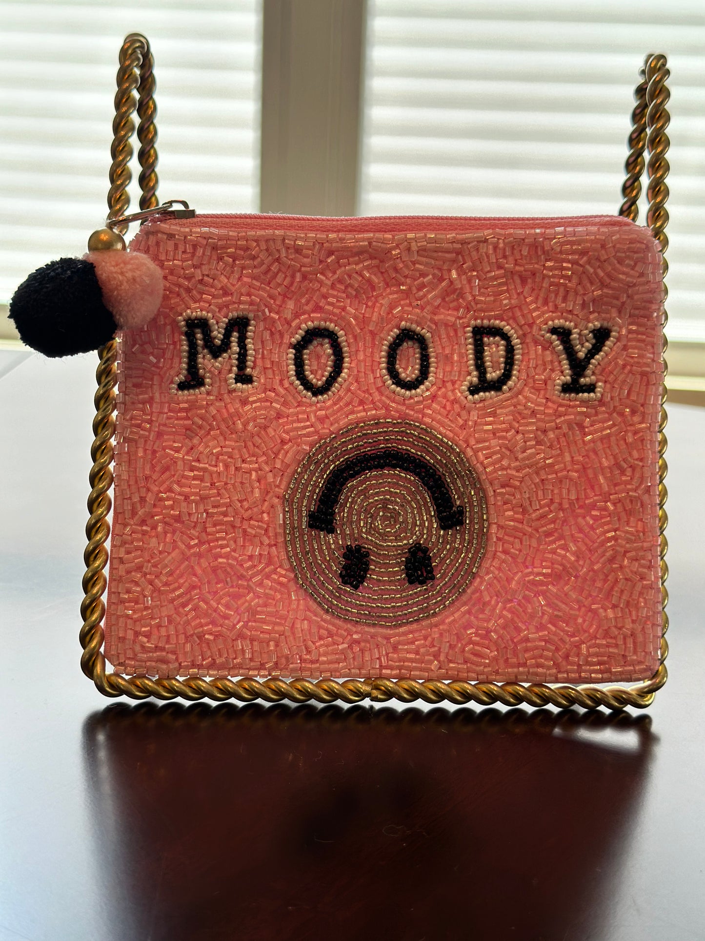 Hand Beaded Pouch - MOODY